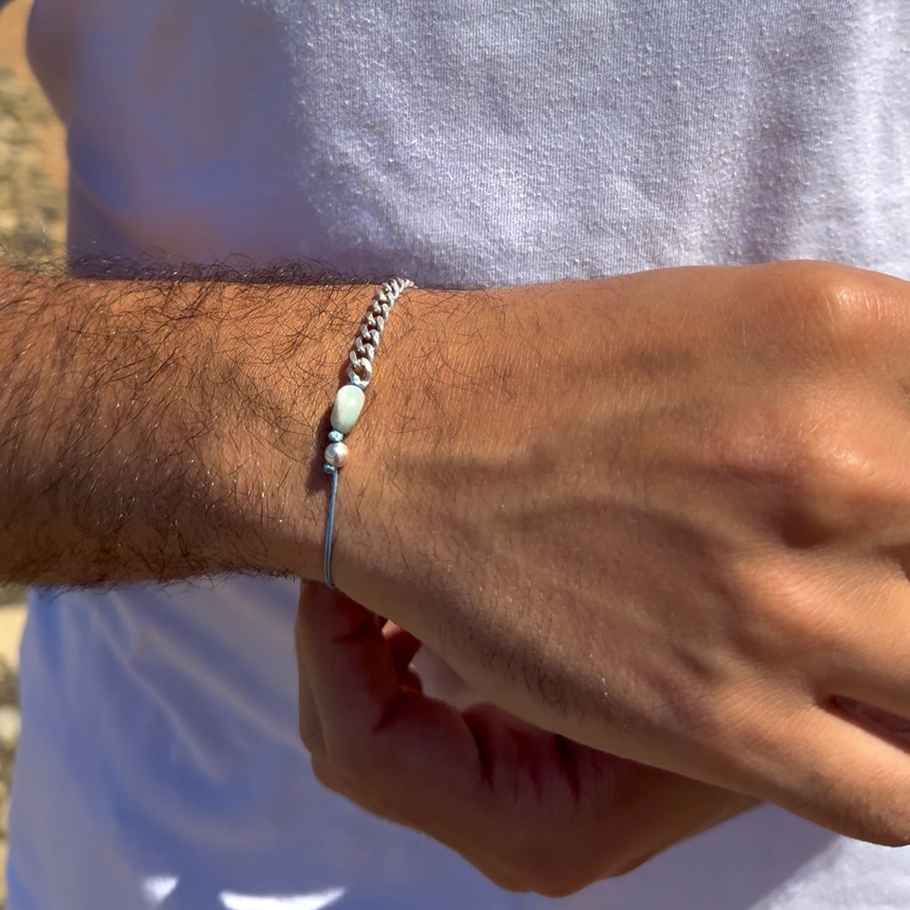 Amazonite Bracelet - S925 Sterling Silver