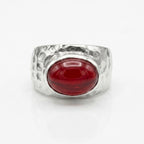 Crimson Forge  Ring - S925 Sterling Silver