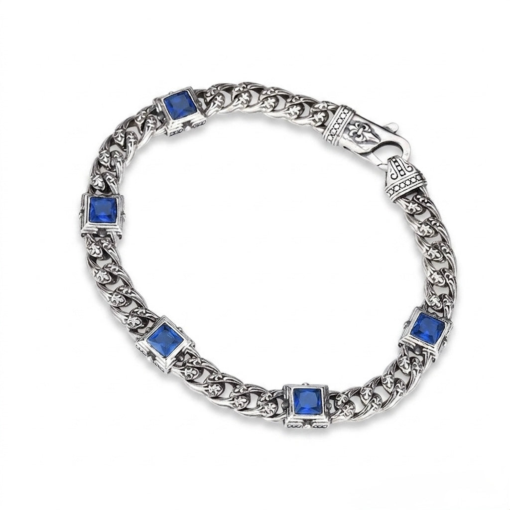 Neptune Square Bracelet - S925 Sterling Silver
