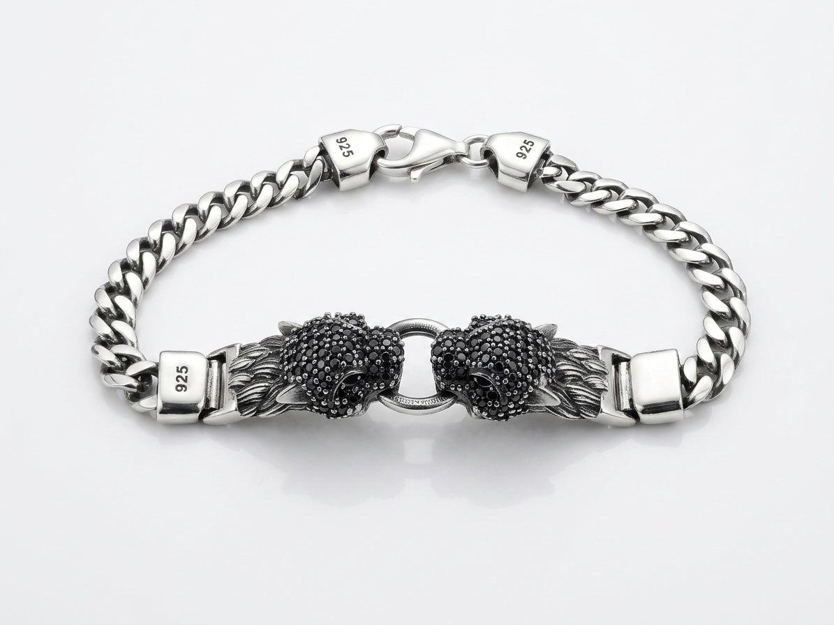 Black Panther Bracelet - S925 Sterling Silver
