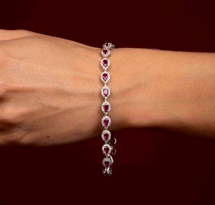 Ruby Line Bracelet