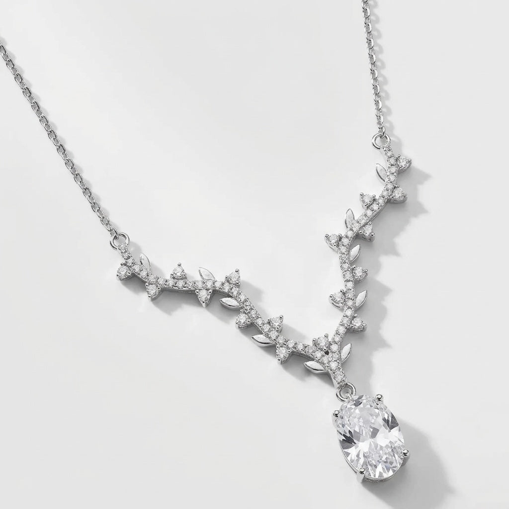 Laurel Silver Necklace