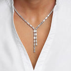 Juliet Lariat Tennis Necklace