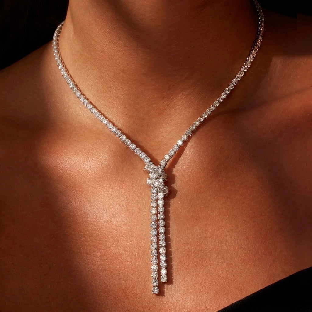 Harlequin Tennis Necklace