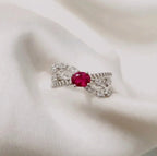 Ruby Petals Ring