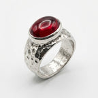 Crimson Forge  Ring - S925 Sterling Silver