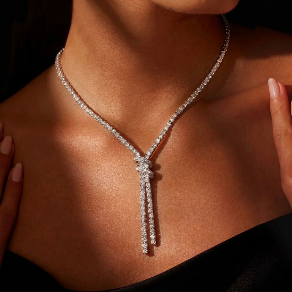 Harlequin Tennis Necklace