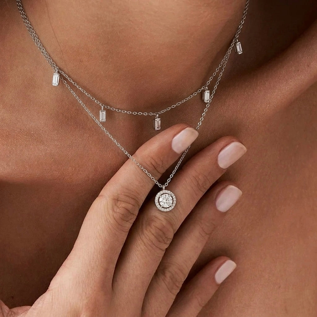 Glow Up Zircon Layered Necklace