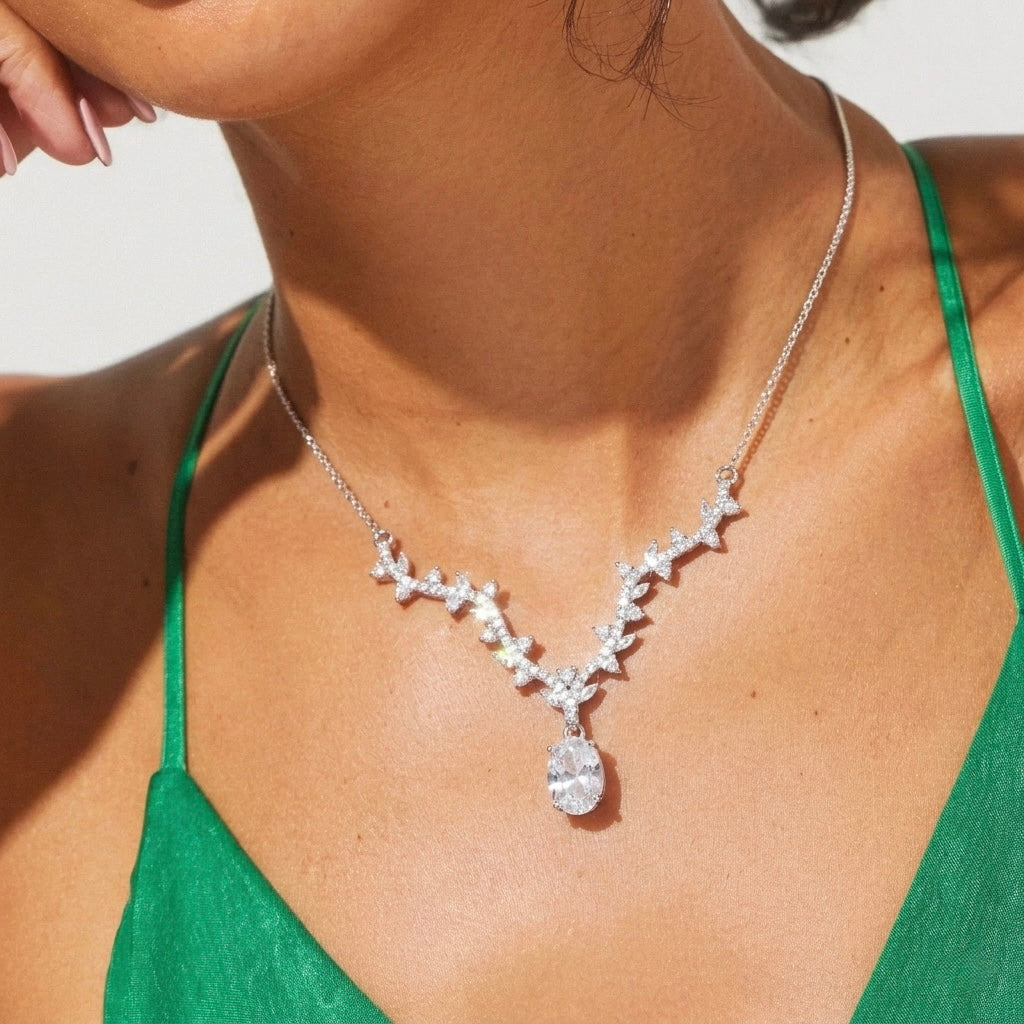 Laurel Silver Necklace