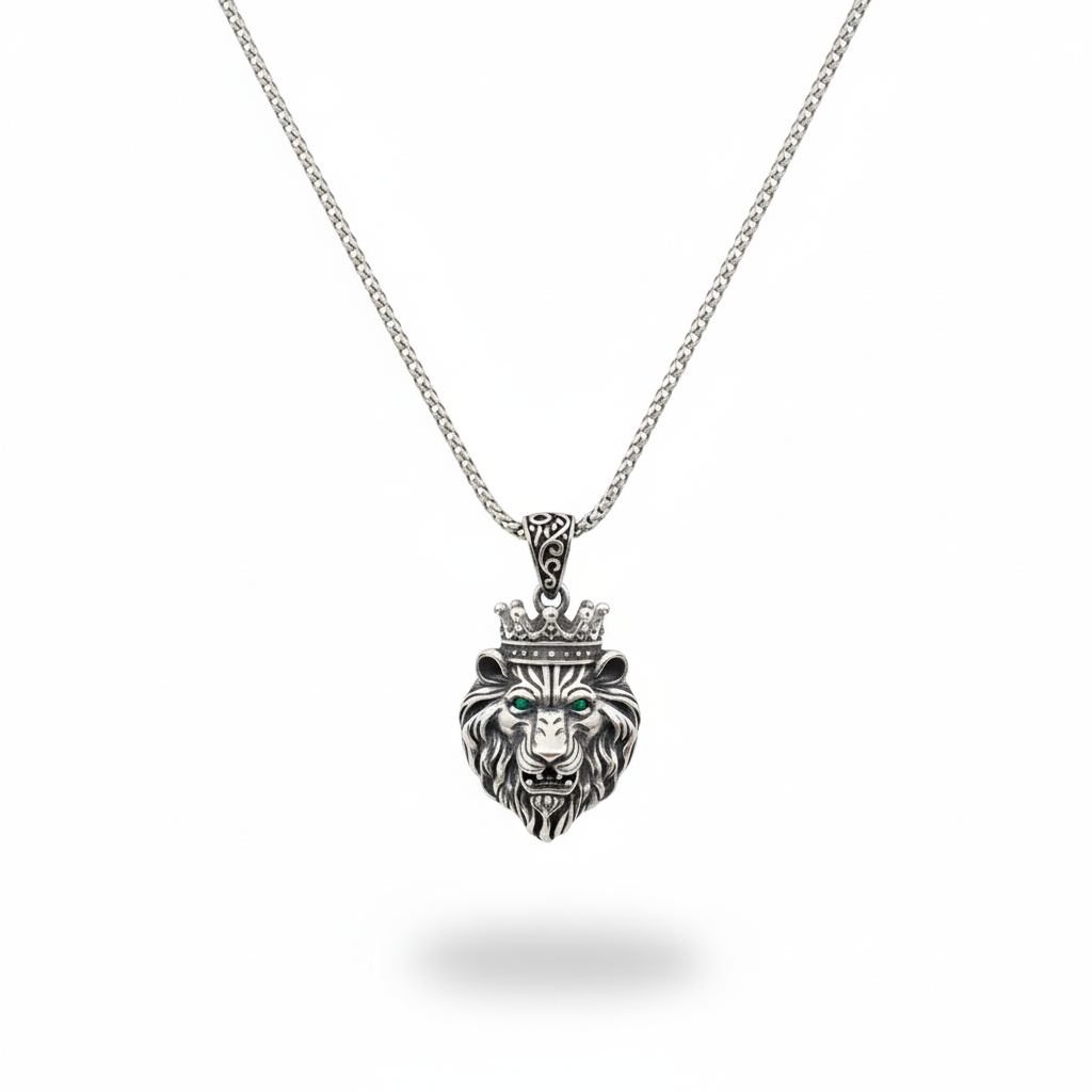 The Emerald Sovereign Lion Necklace