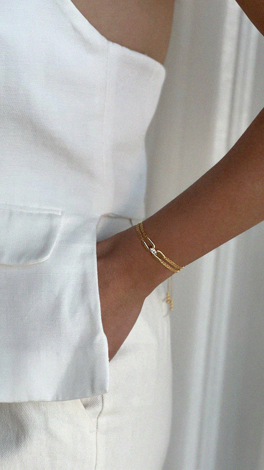 STEVIE BRACELET GOLD PLATED