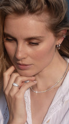 LEXI TENNIS NECKLACE 3mm SILVER