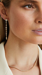 LEXI TENNIS NECKLACE 3mm GOLD PLATED