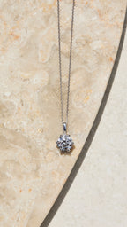 ELLE DIAMOND NECKLACE SILVER