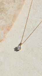 ELLE DIAMOND NECKLACE GOLD PLATED