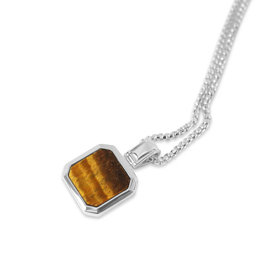Tiger Eye Octagon Necklace