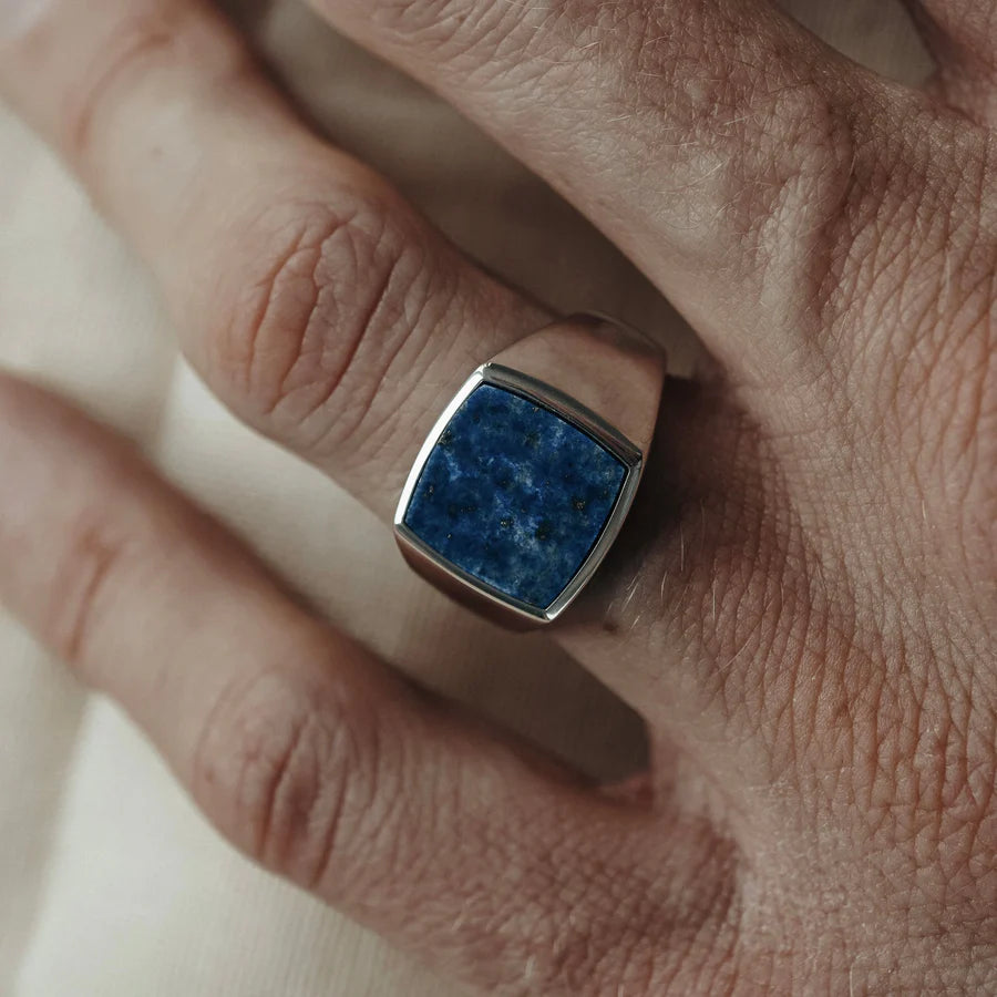Lapis Lazuli Square Ring