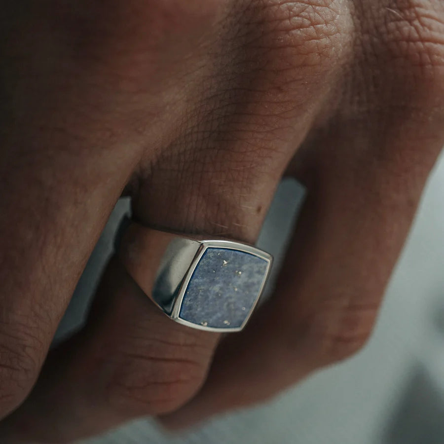 Lapis Lazuli Square Ring