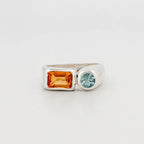 ARANSO Ring (Citrine/Aquamarine)