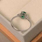 Oval Cut Emerald Ring