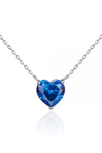 I adore you Blue Sapphire Necklace