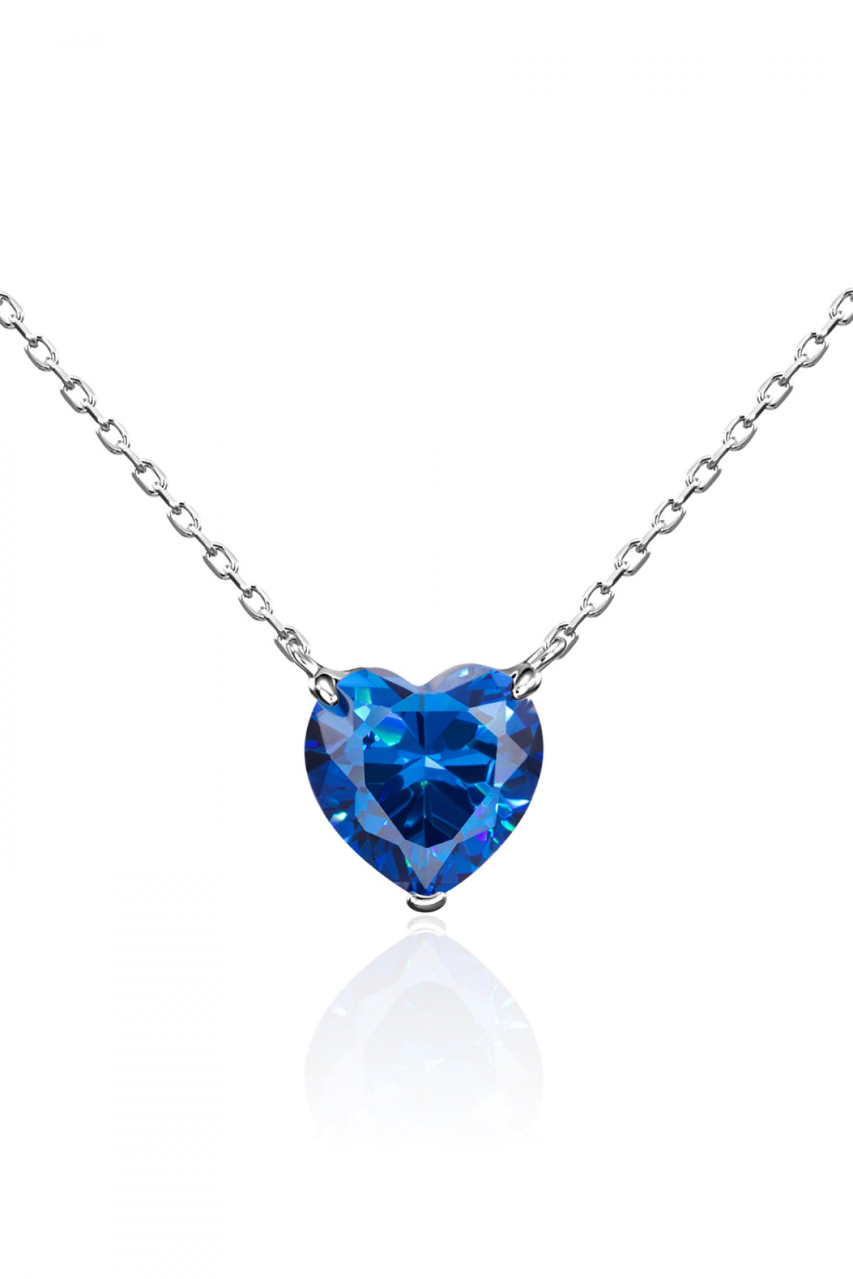I adore you Blue Sapphire Necklace