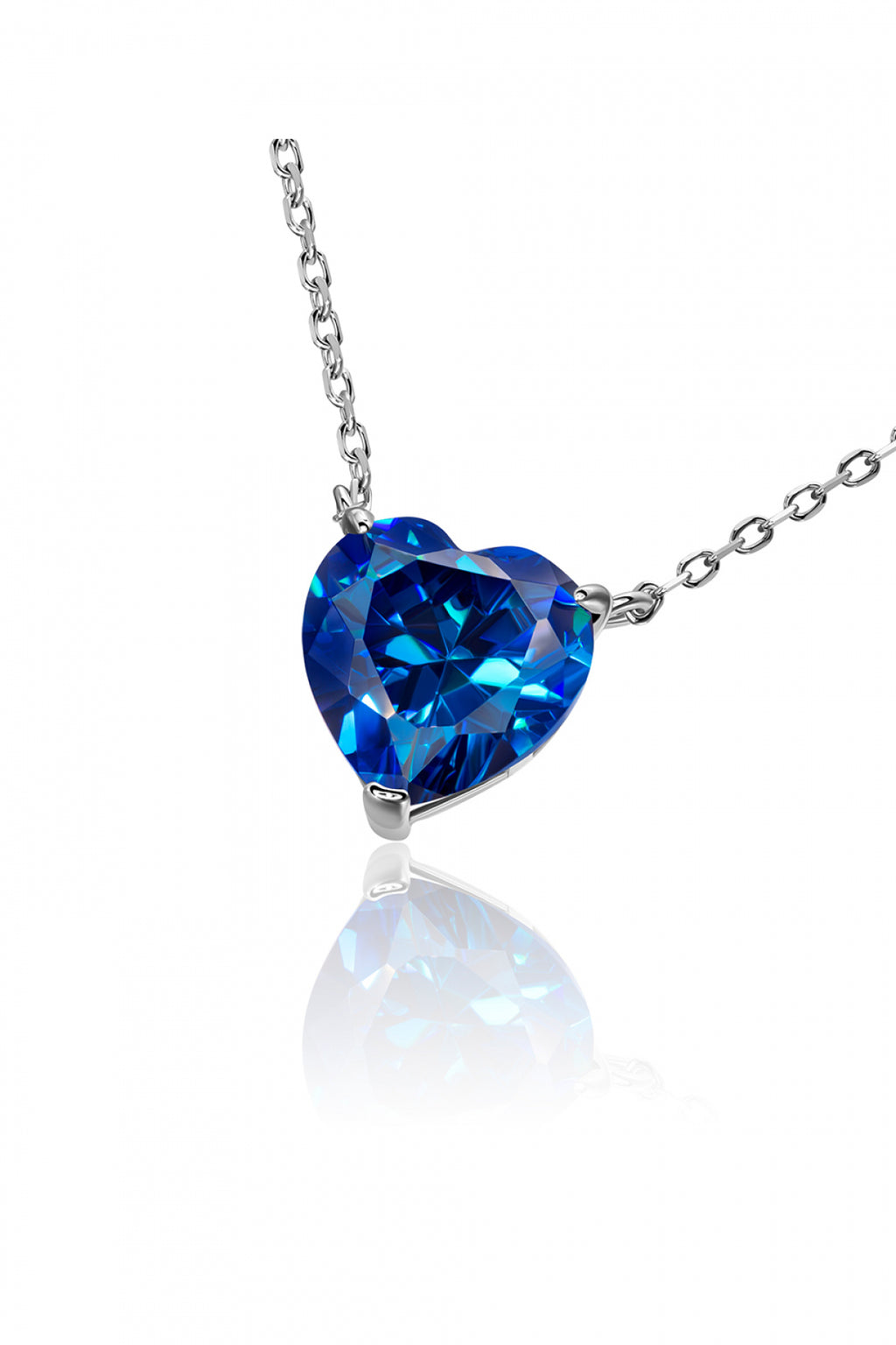 I adore you Blue Sapphire Necklace