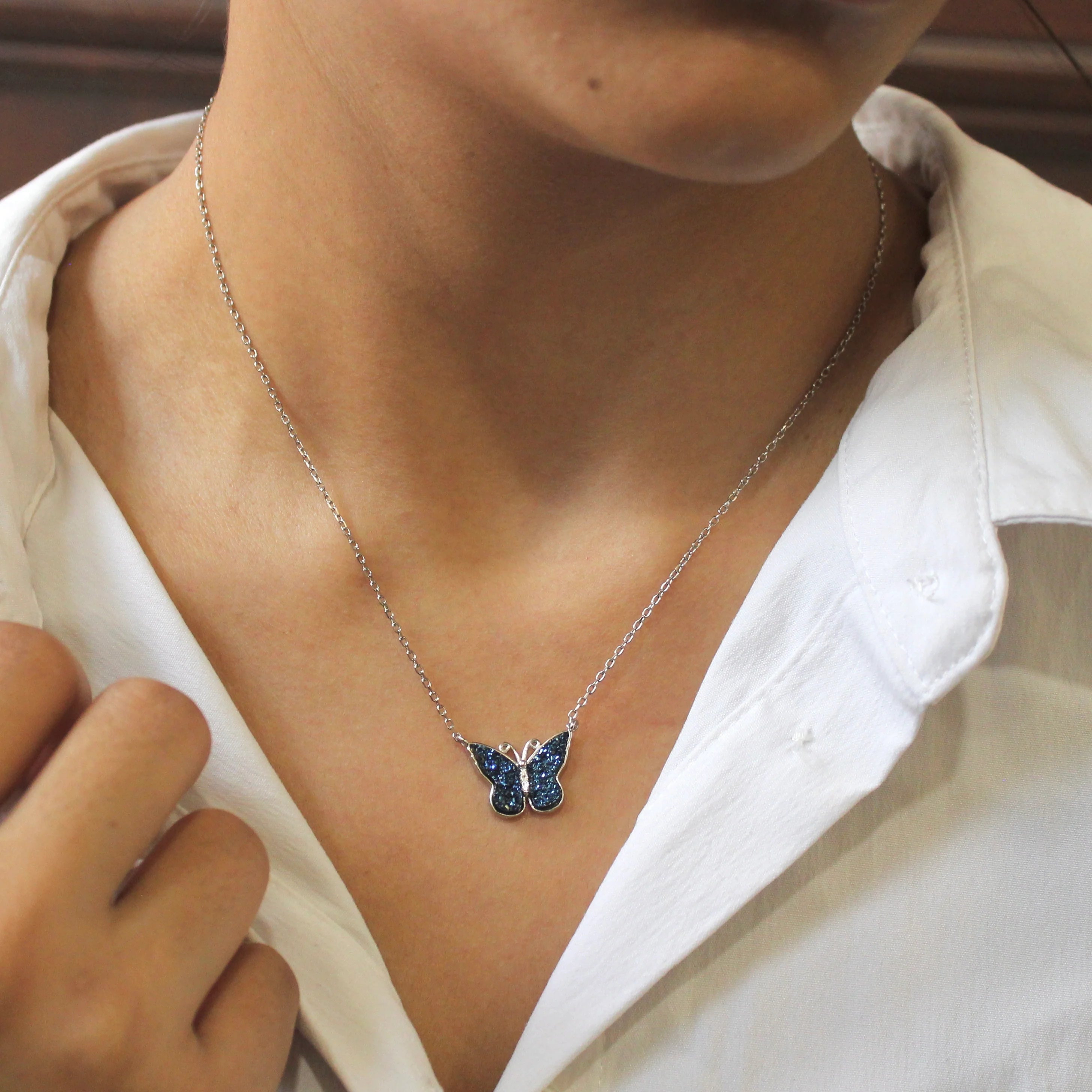 Morpho Butterfly NECKLACE