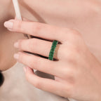 Fancy Emerald Stones Ring