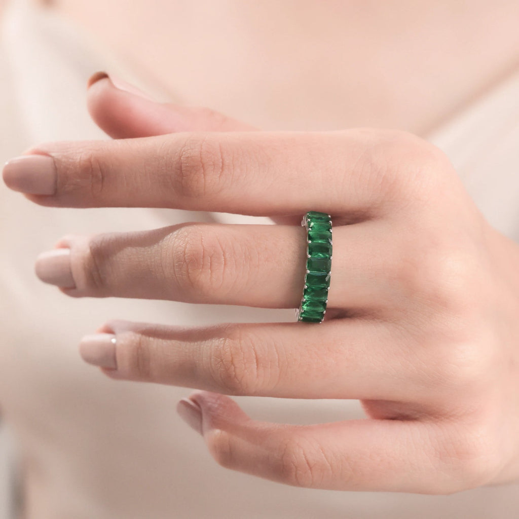 Fancy Emerald Stones Ring