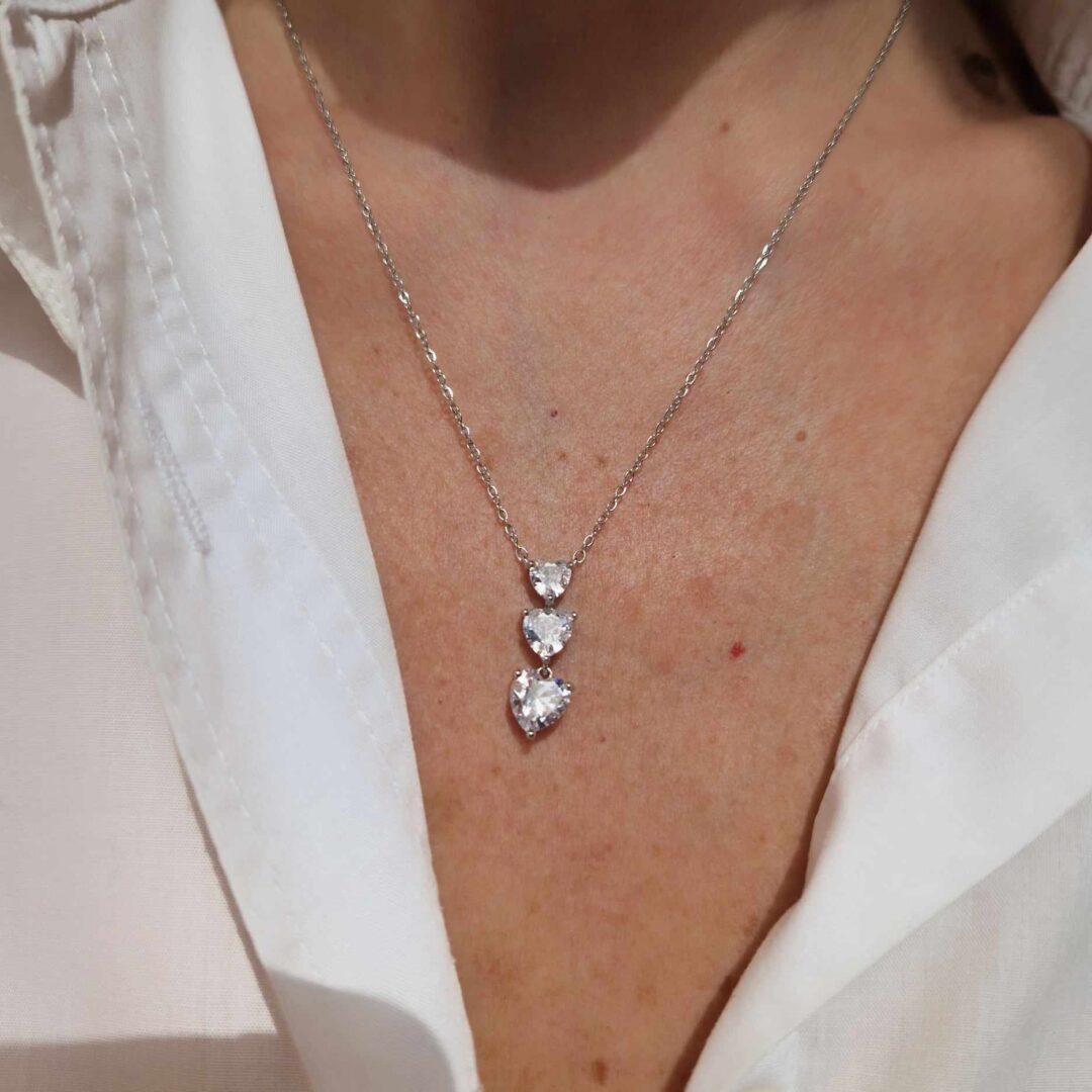 Deeply In Love Heart Zircon Necklace