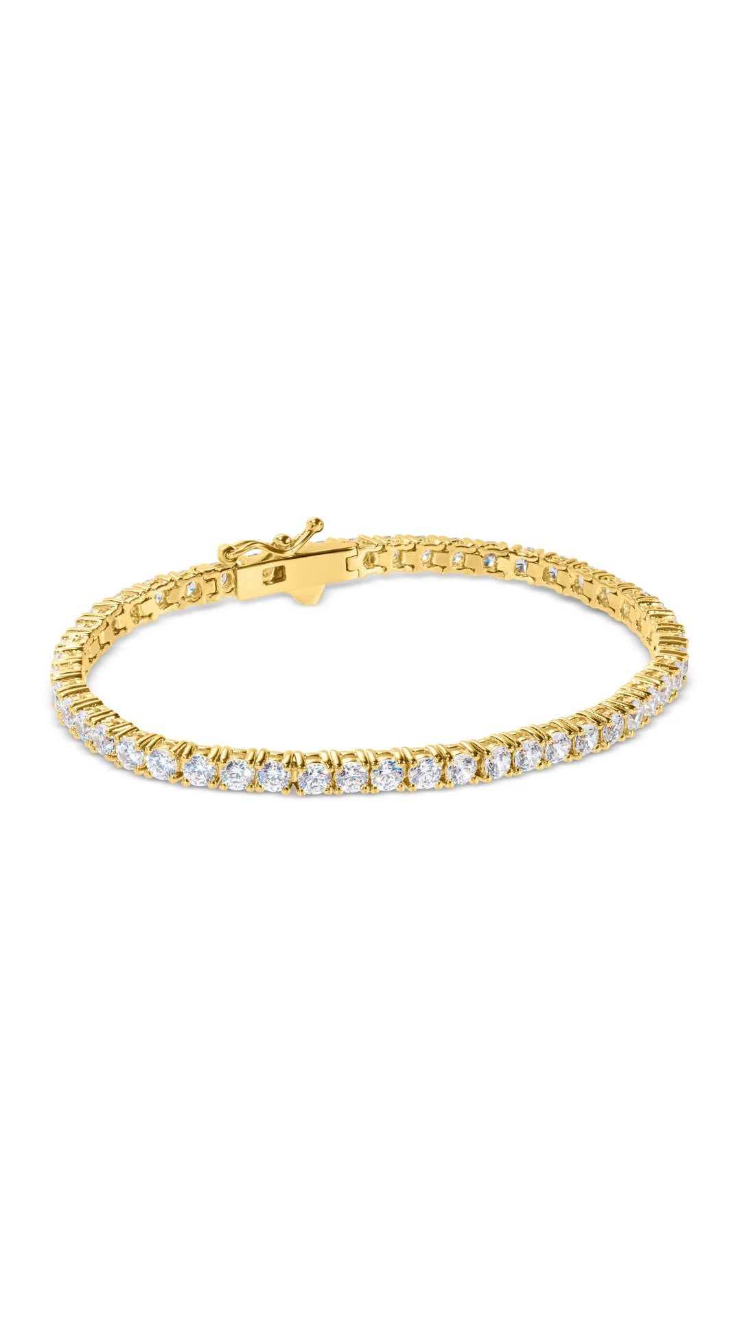 GOLD VIANNE TENNIS BRACELET 4mm