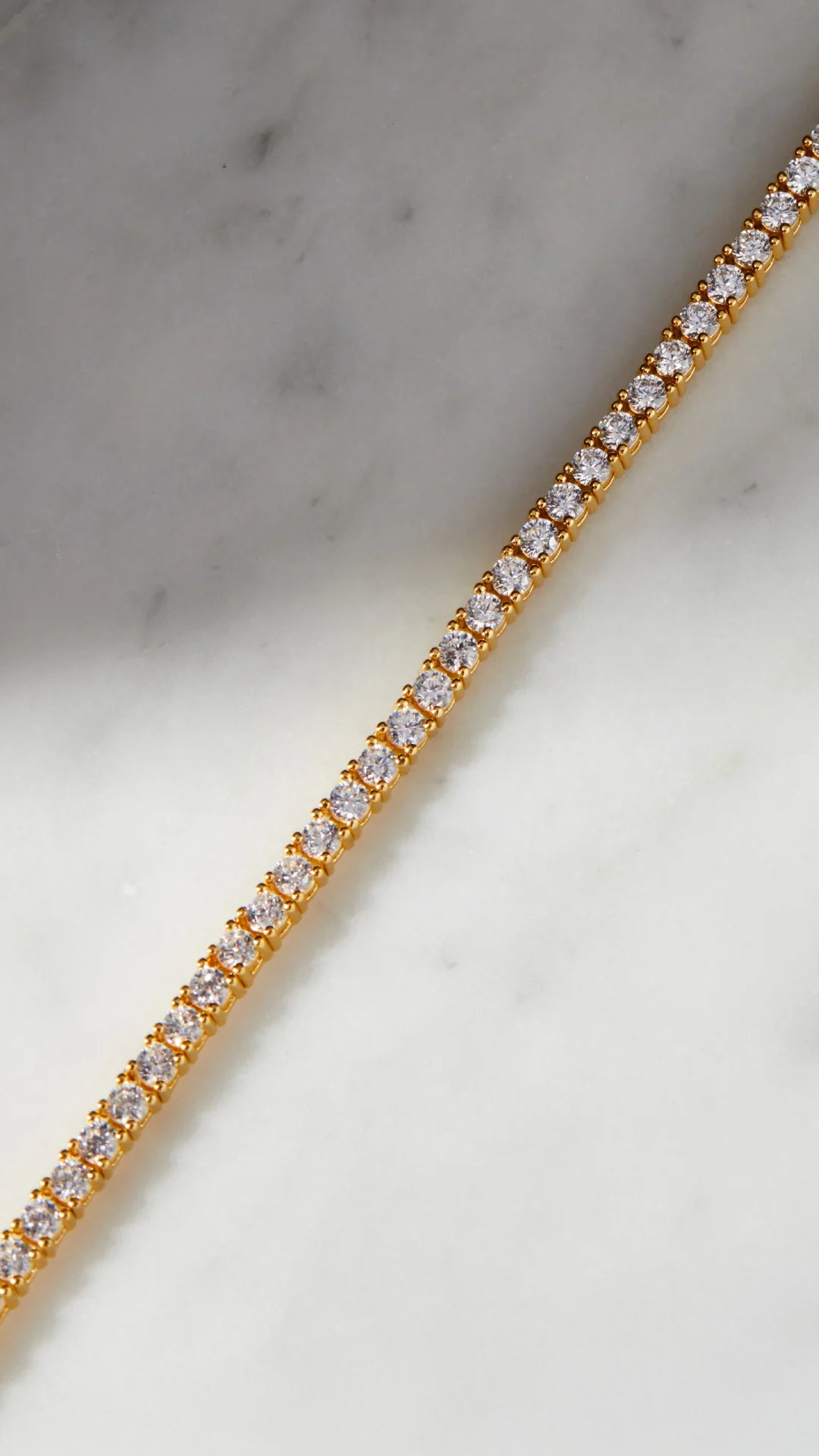 GOLD VIANNE TENNIS BRACELET 4mm