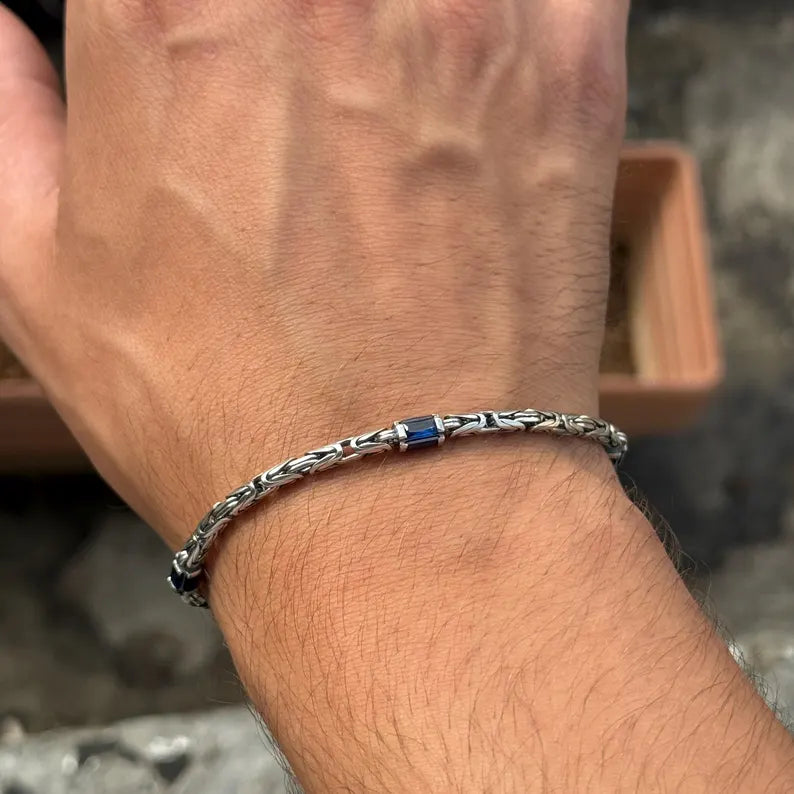 Blue Sapphire King bracelet