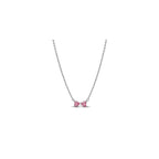 Pink Bow Necklace