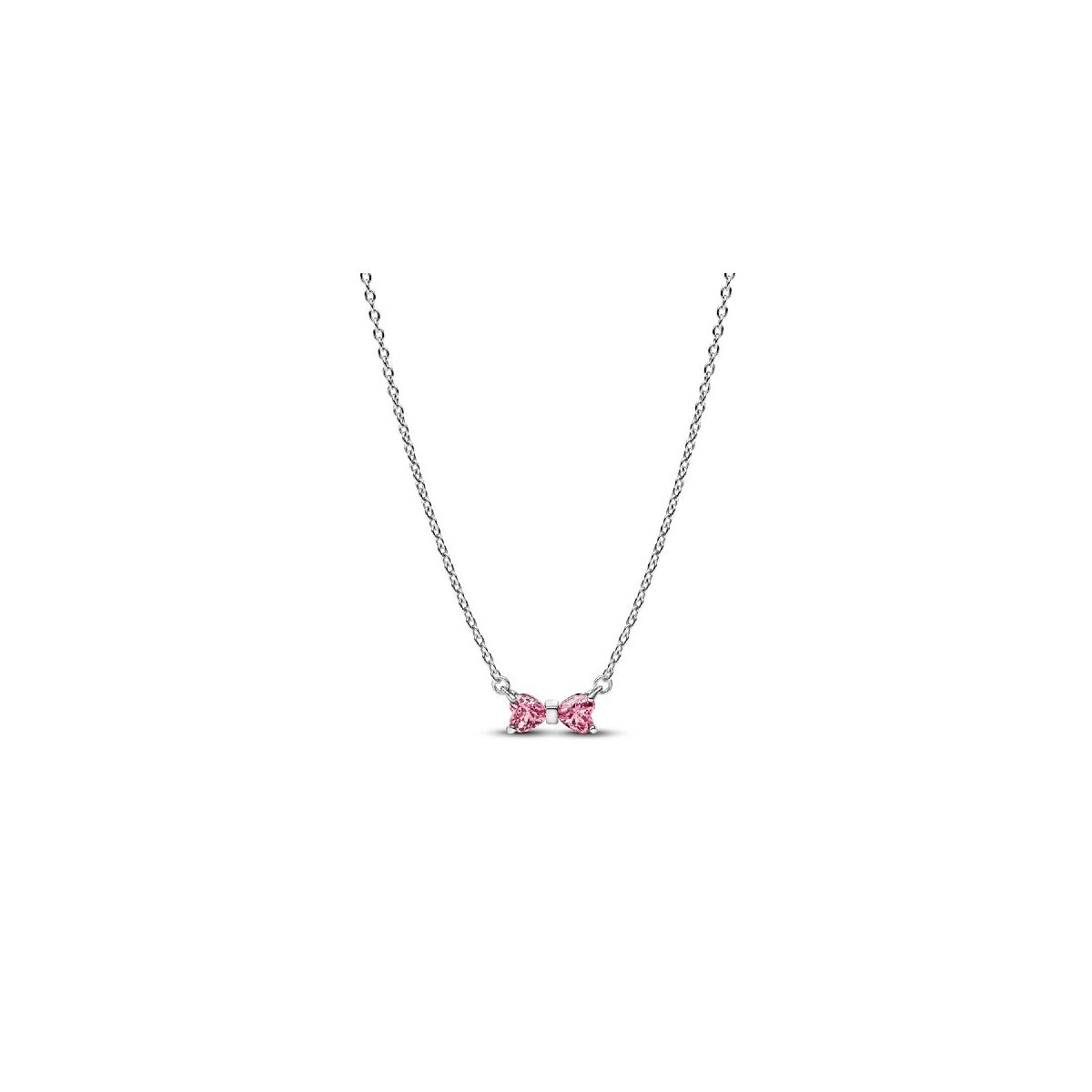 Pink Bow Necklace