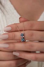 Iridescent Cat Necklace
