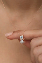 White Zircon Cat Necklace