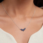 Blue Marquise Necklace