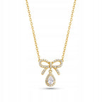 Bow with pear Necklace