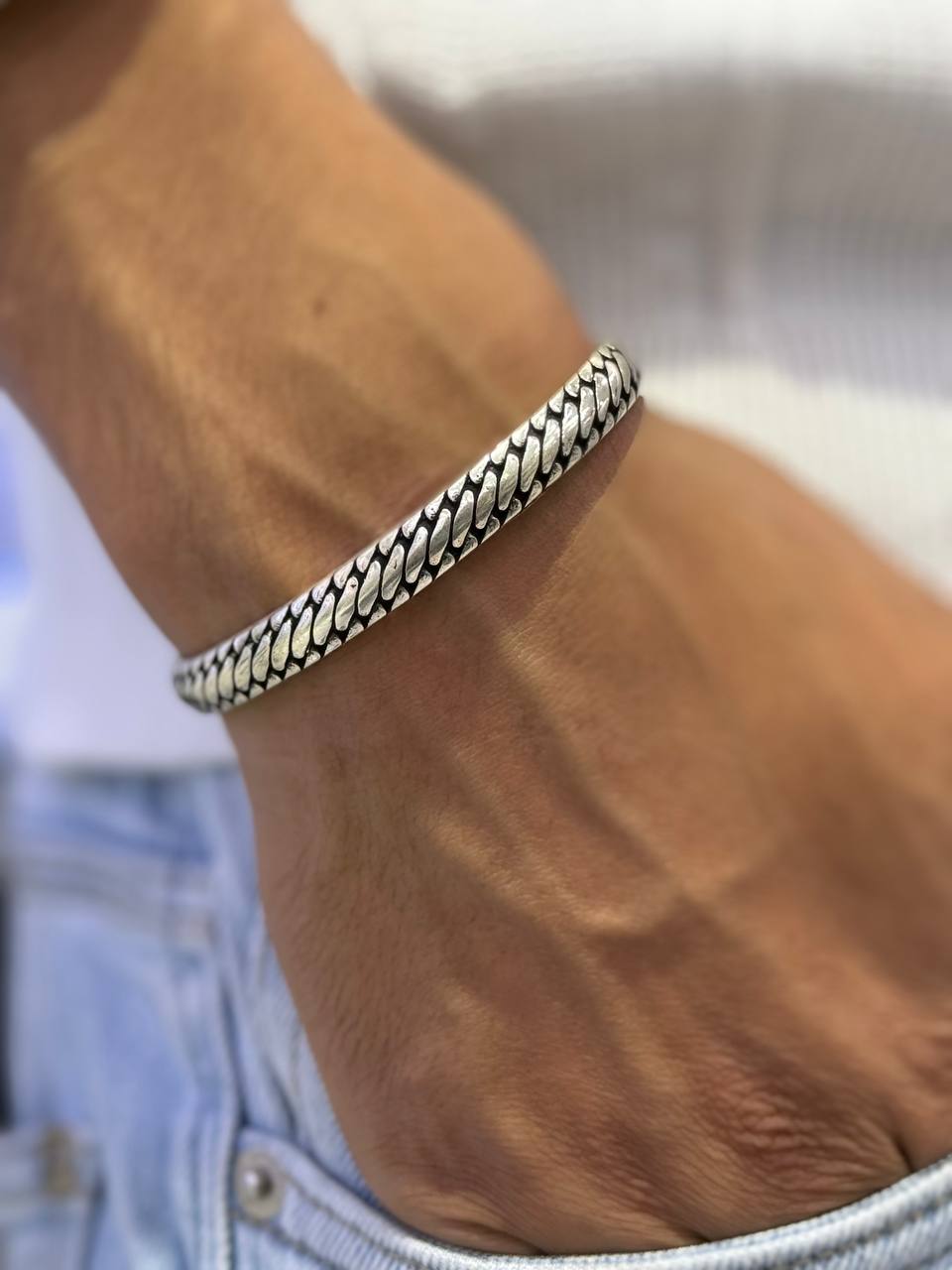 Vintage Open Bangle Twisted Cuff Bracelet