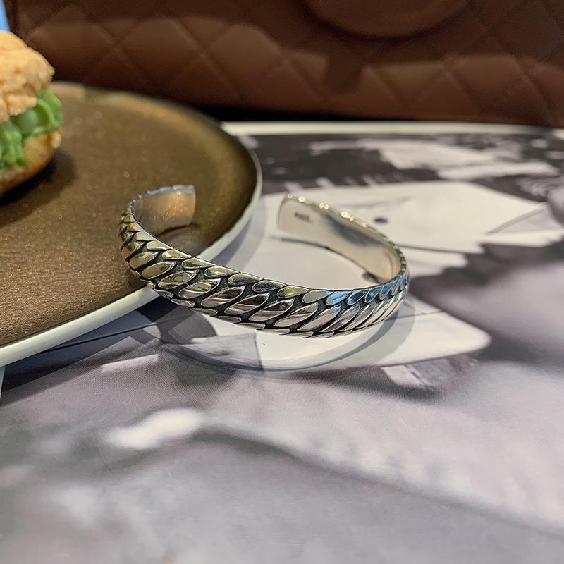 Vintage Open Bangle Twisted Cuff Bracelet