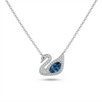 Azure Grace Swan Necklace