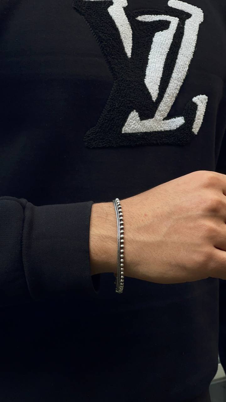 Mixed Balls & Fecoster Bracelet - S925 Sterling Silver