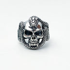 Cobra Skull Ring - S925 Sterling Silver