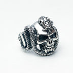 Cobra Skull Ring - S925 Sterling Silver