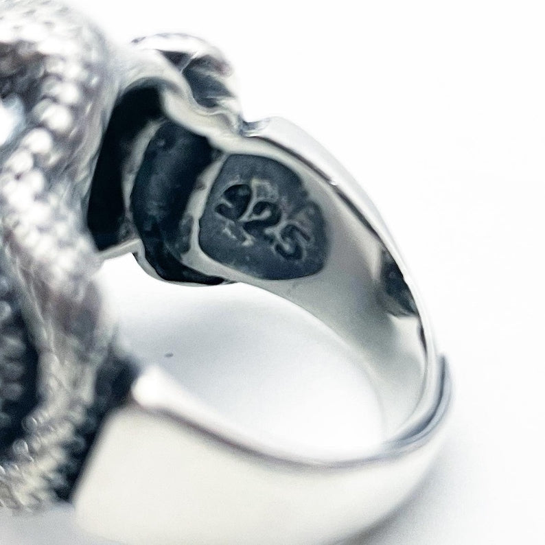 Cobra Skull Ring - S925 Sterling Silver