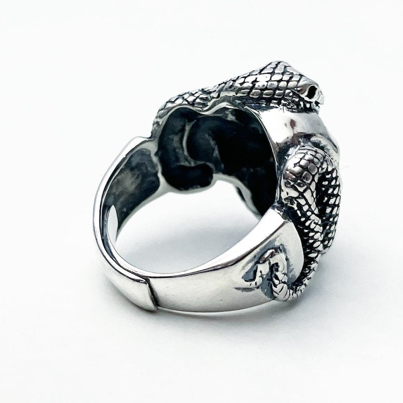 Cobra Skull Ring - S925 Sterling Silver