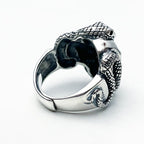 Cobra Skull Ring - S925 Sterling Silver