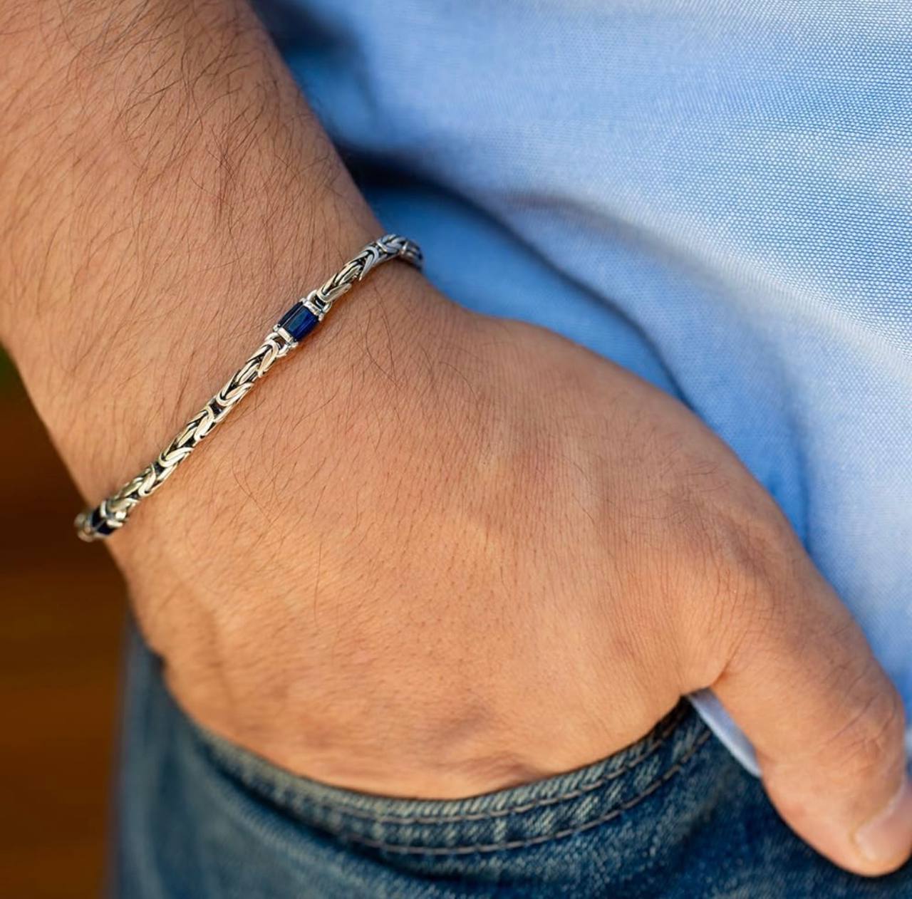 Blue Sapphire King bracelet